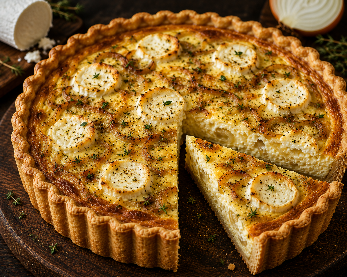 Goat Cheese Quiche