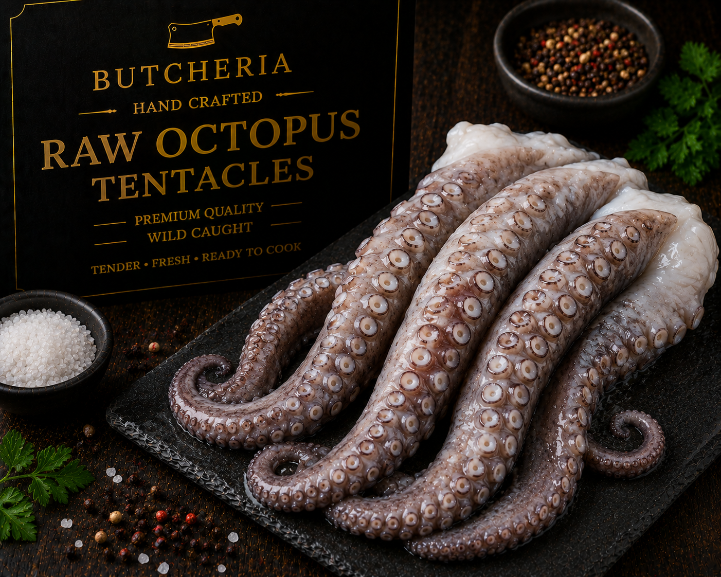 Frozen Whole Cooked Octopus Tentacles
