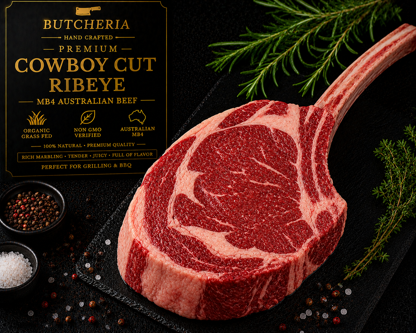 Op Ribs MB4+ Organic Grass Fed, Non-Gmo, No Antibiotic